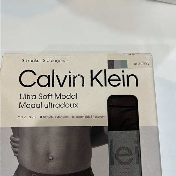 Calvin Klein icon cotton strech Men Microfiber Stretch trunk 3 pack dark - Picture 2 of 8